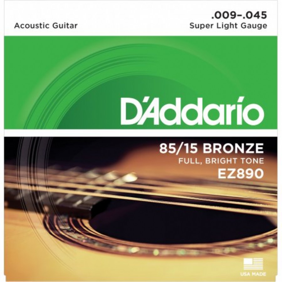D'addario Ez890 85/15 Bronze Akustik Gitar Teli 009-045
