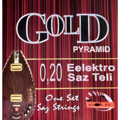 Gold Ge20S Elektro Saz Teli Siyah 0.20