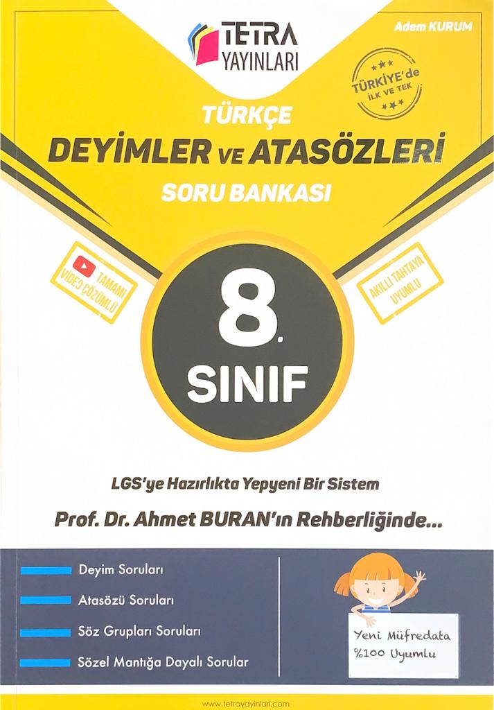 Tetra Yayınları 8. Sınıf Türkçe Deyimler ve Atasözleri Soru B.