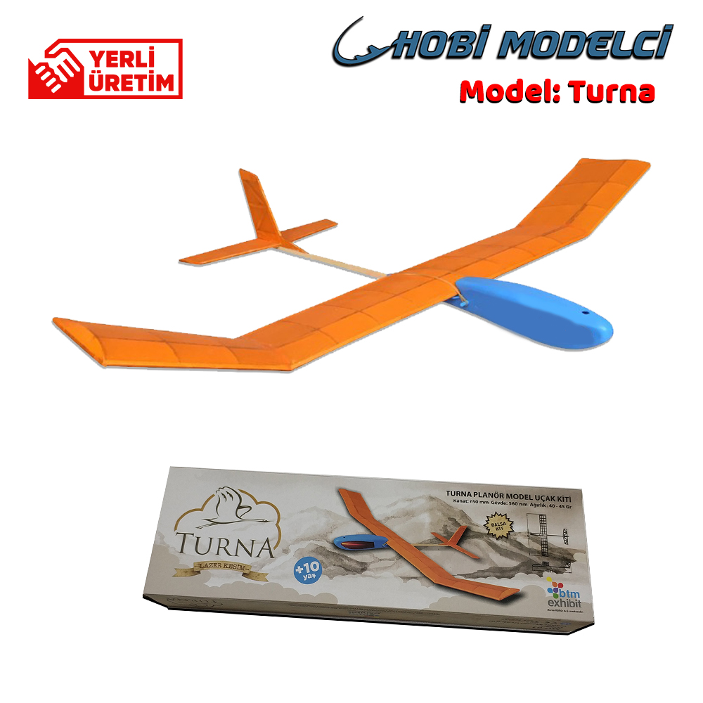 Planör Model Uçak - Maket Uçak - 3D Puzzle - Turna