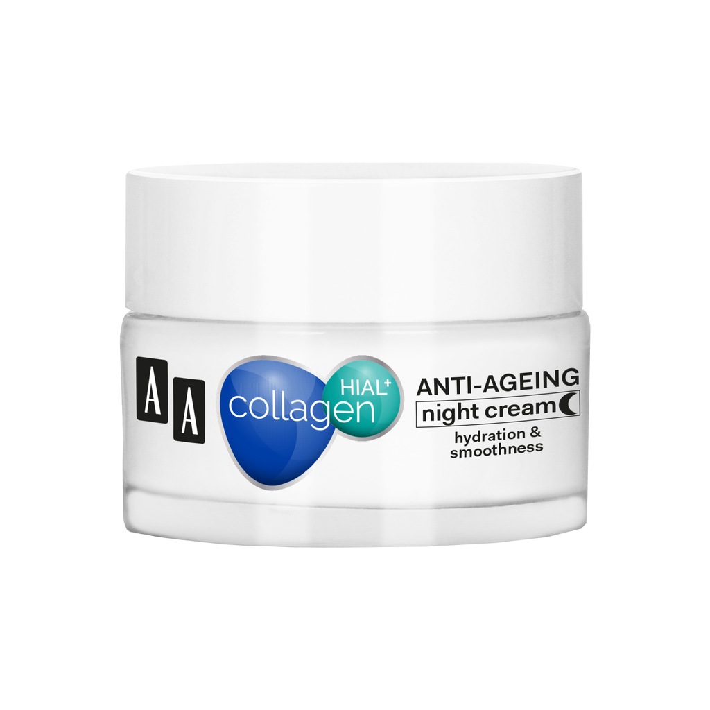 AA Cosmetics Collagen Hıal+ Kolajen Yaşlanma Karşıtı Nemlendirici Gece Kremi 50 ML