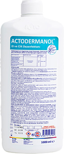 Actodermanol 1 Lt dezenfektan (pompasiz)