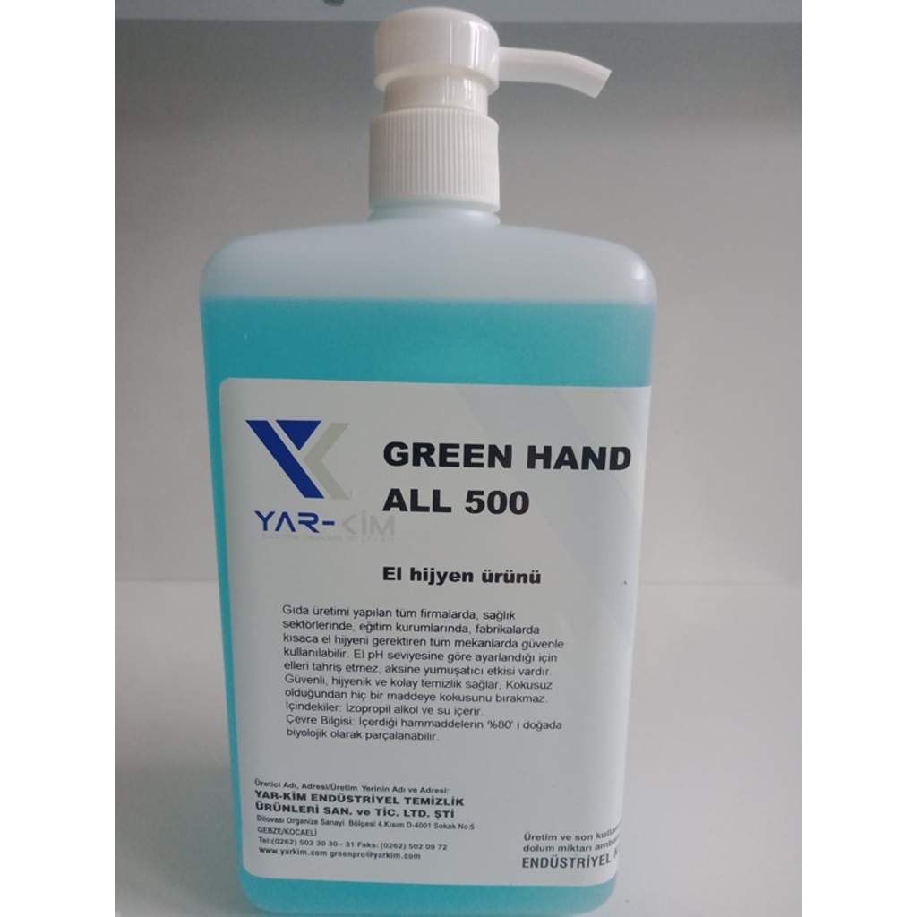 Green Hand El ve Cilt Dezenfektanı 1000 ML