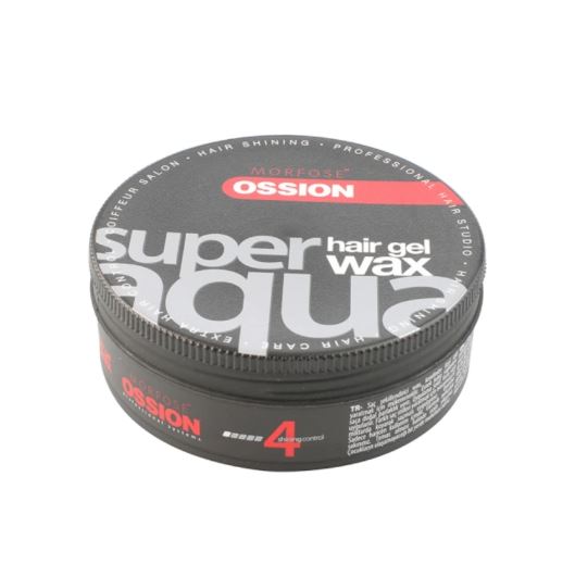 Ossion Super Aqua Hair Gel Wax Black 175 ML