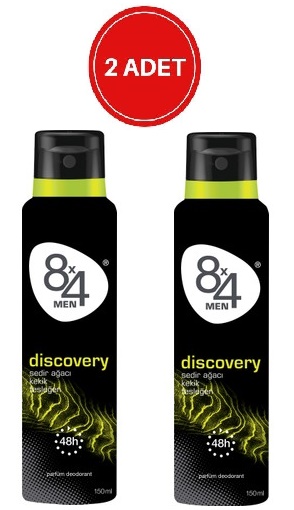 8X4 Deodorant Discovery Formen 150ML X 2 adet