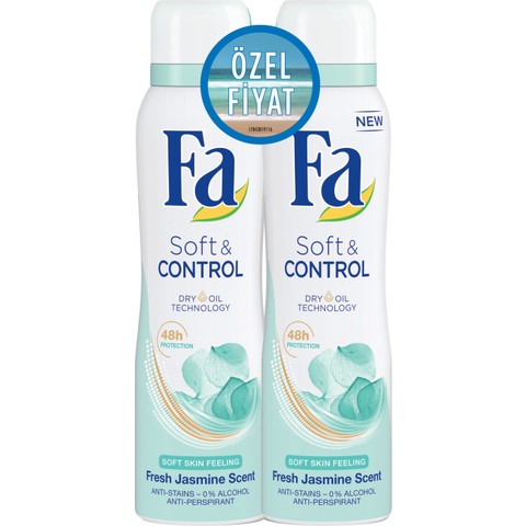 Fa Bayan Deodorant Soft&Control 150Ml*2 Adet