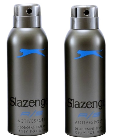 Slazenger Active Sport Mavi Erkek Sprey Deodorant 150 ML x 2