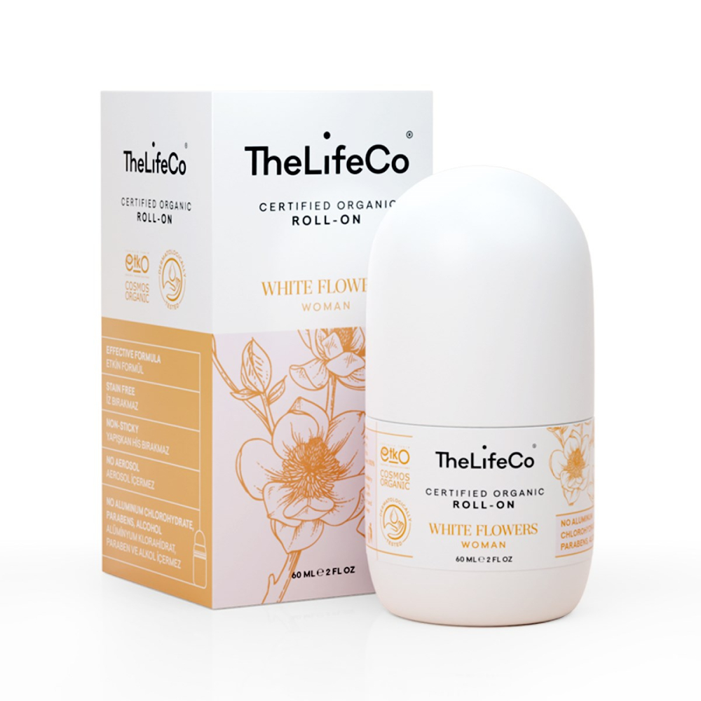 The Lifeco White Flowers Organik Kadın Roll-On Deodorant 60 ML