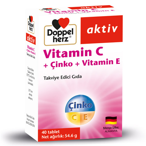 C Vitamini-Doppelherz Vitamin C + Çinko + Vitamin E
