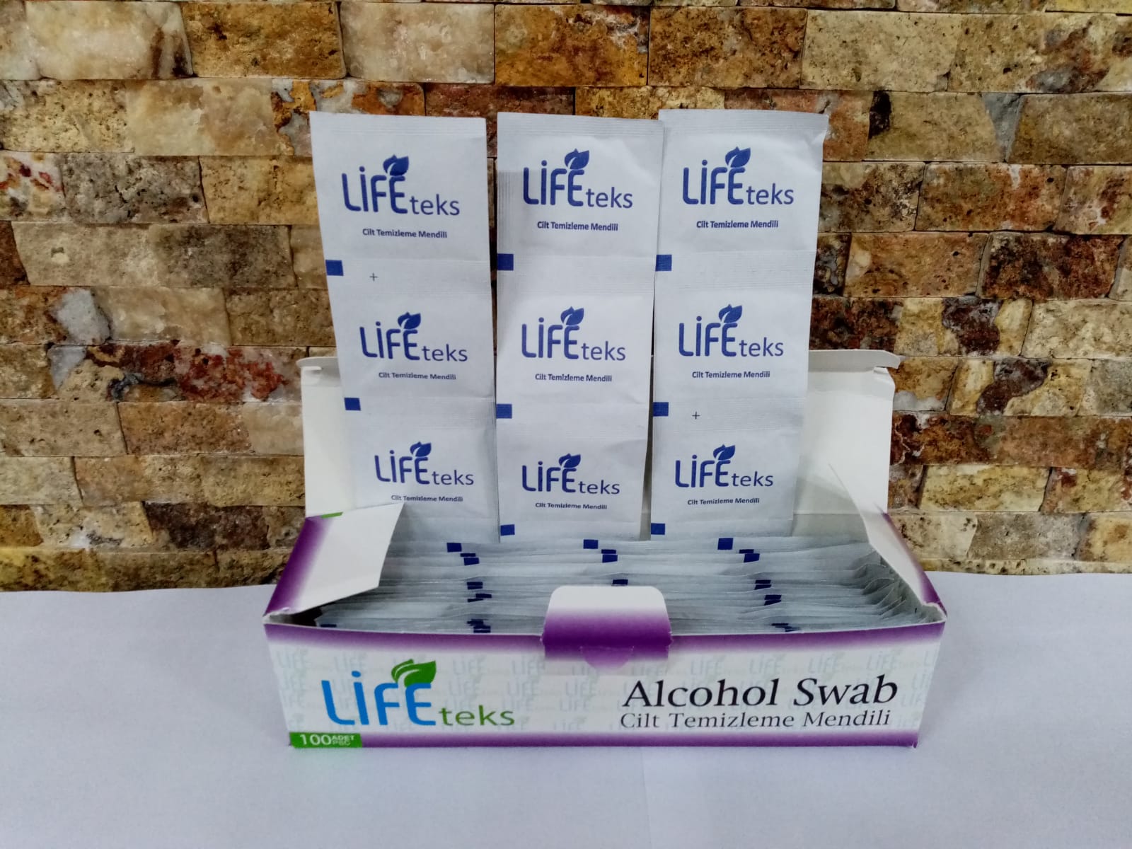 Lifeteks %70 Alcohol Swab 100 lü Paket Alkollü Islak Mendil