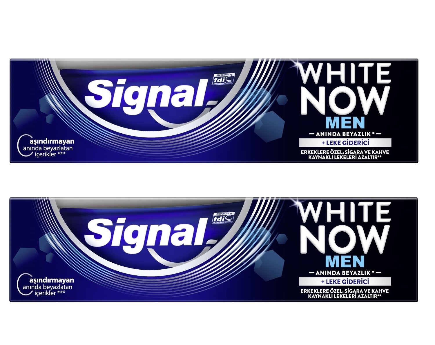 Signal White Now Men 75 ml x 2 ~ Sigara lekesi giderici formül