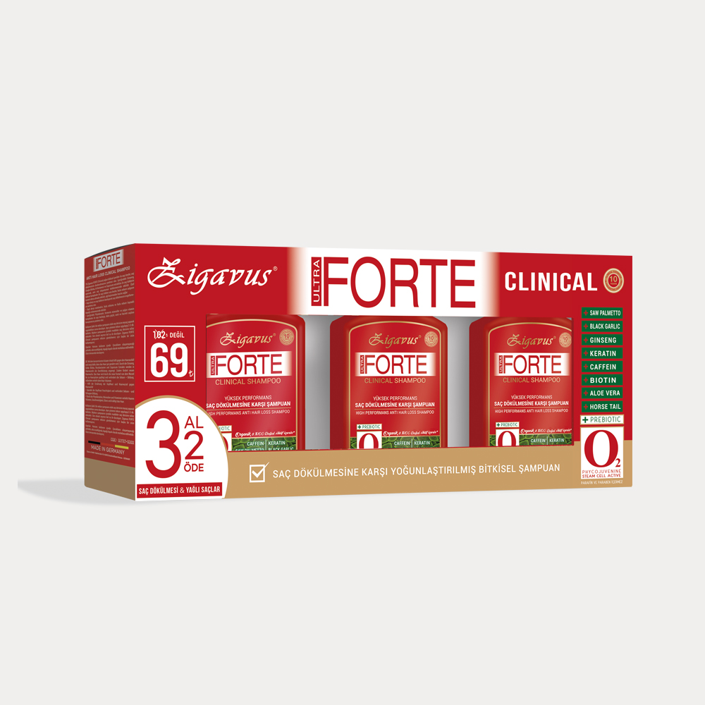 Zigavus Forte Ultra Clinical Yağlı Saçlar 3 Al 2 Öde