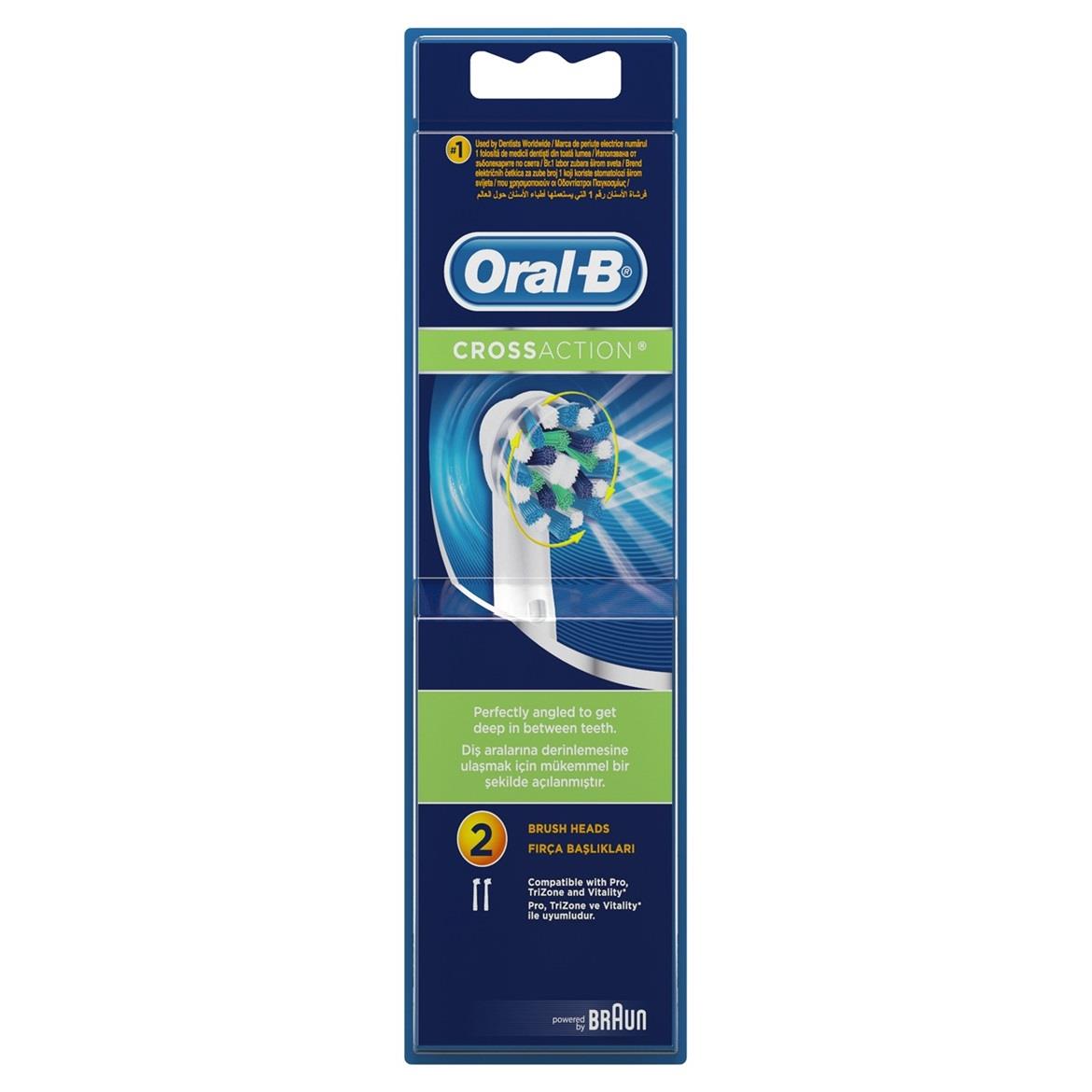 Oral-B EB50 Diş Fırçası Yedeği Cross Action 2'li