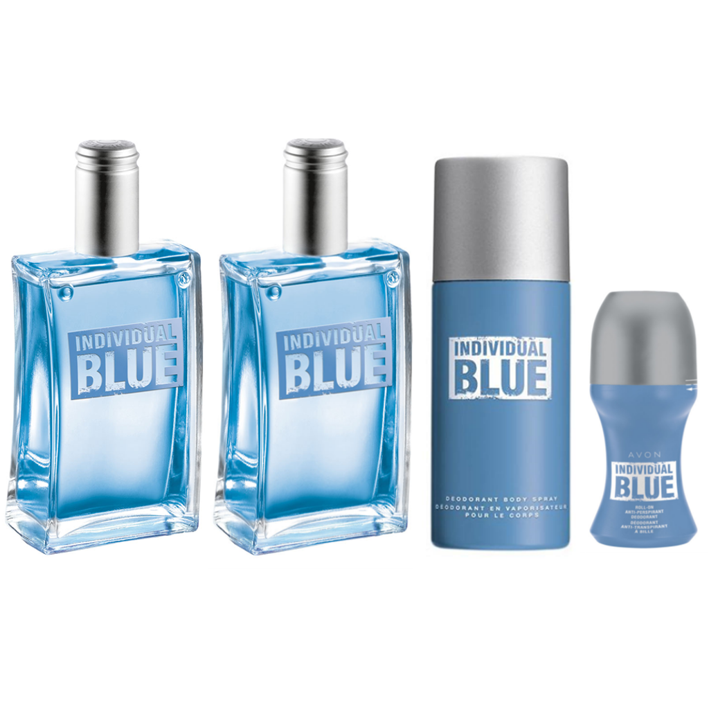 Avon İndividual Blue Edt 100 Ml Erkek Parfüm 4'Lü Set