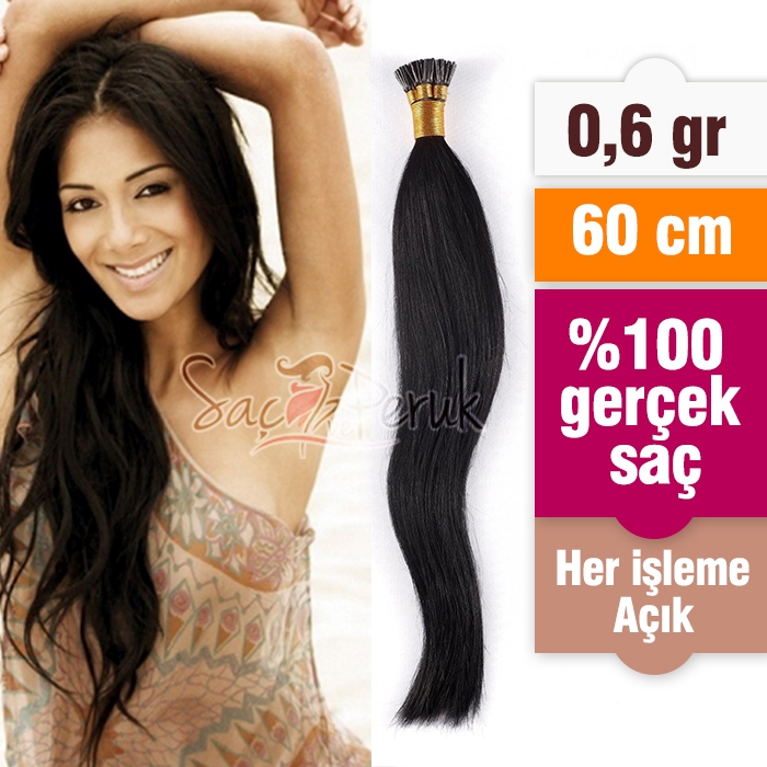 Doğal Kaynak Saç GARANTİLİ Ürün 0,6gr 60 cm