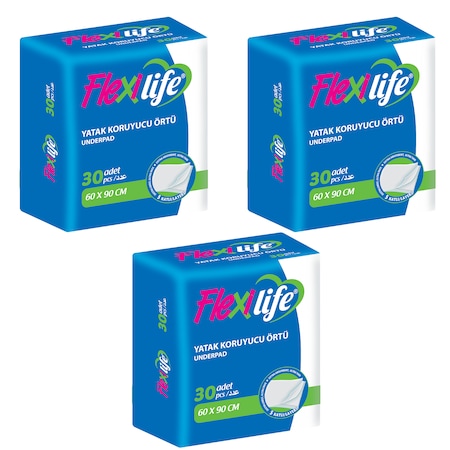 hasta alti bezi flexilife serme yatak koruyucu 60cmx90cm 30 adet fiyatlari ve ozellikleri