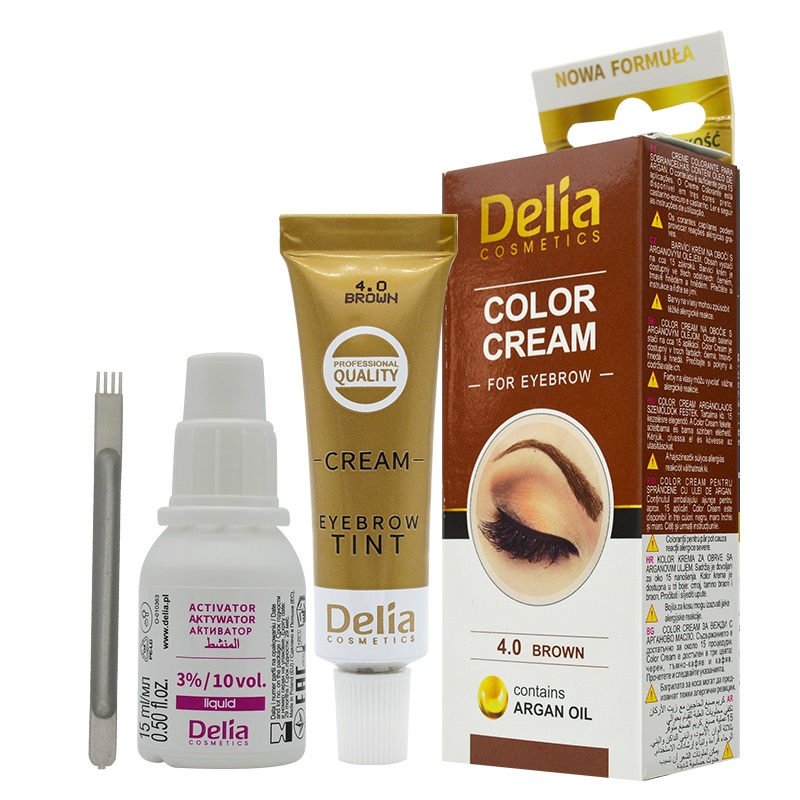 Delia Color Cream Kaş Boyası 15 ml Oksidan + 15 ml Tüm Renkler
