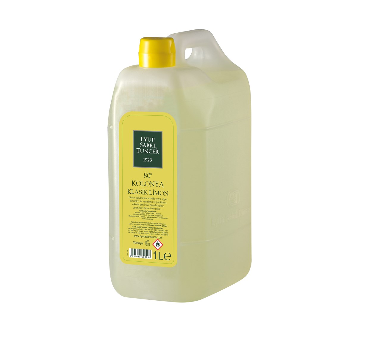 Eyüp Sabri Tuncer Klasik Limon Kolonyası Pet Bidon 1000 ml