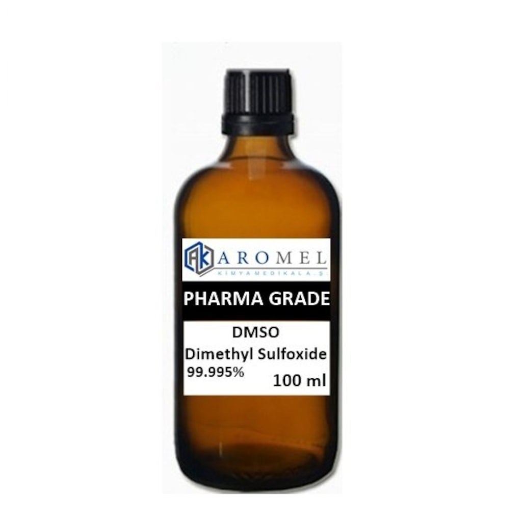 Organik DMSO, Di Metil Sülfoksit 100 ml Pharma Grade Cam Şişe