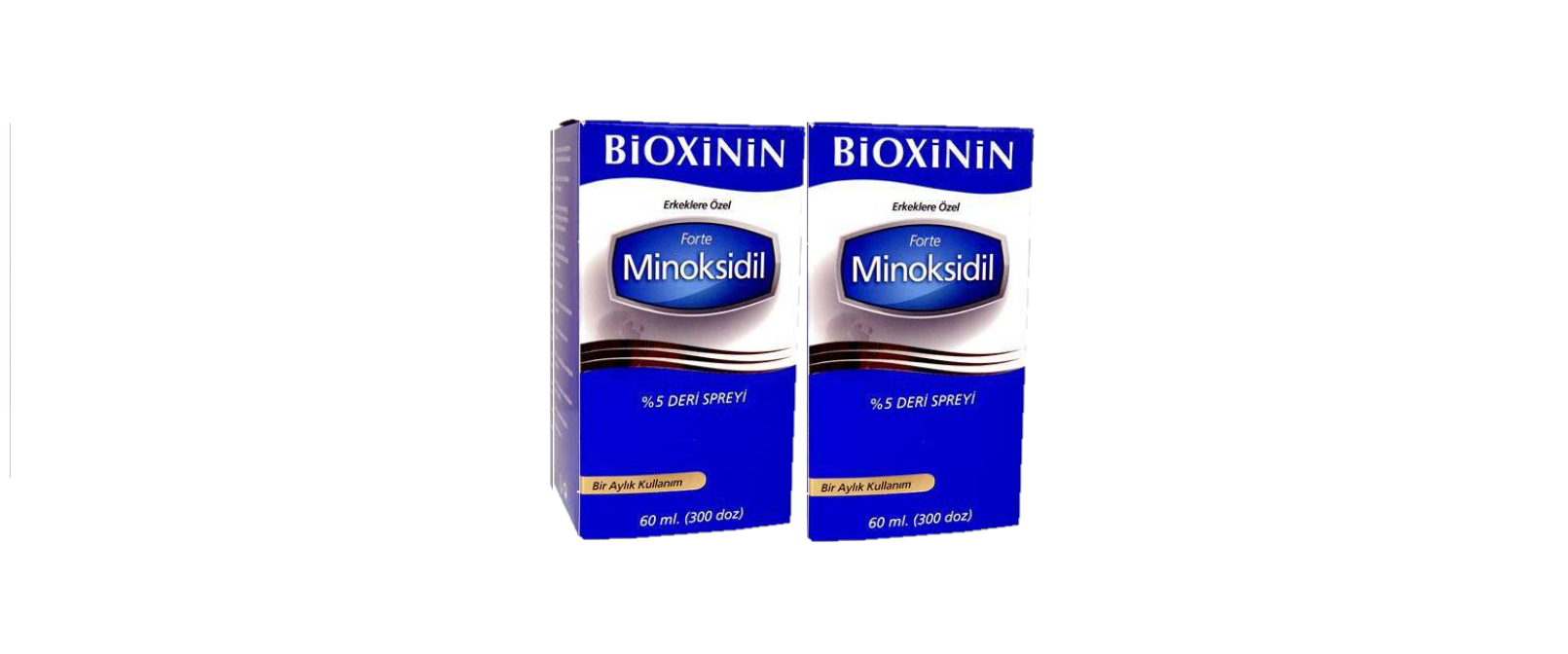 BioxininForte %5 Deri Spreyi 60 ml 2 ADET Erkekler İçin
