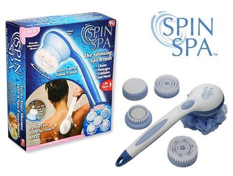 Spin Spa Elektronik Duş Fırçası Seti ve Masaj Aleti