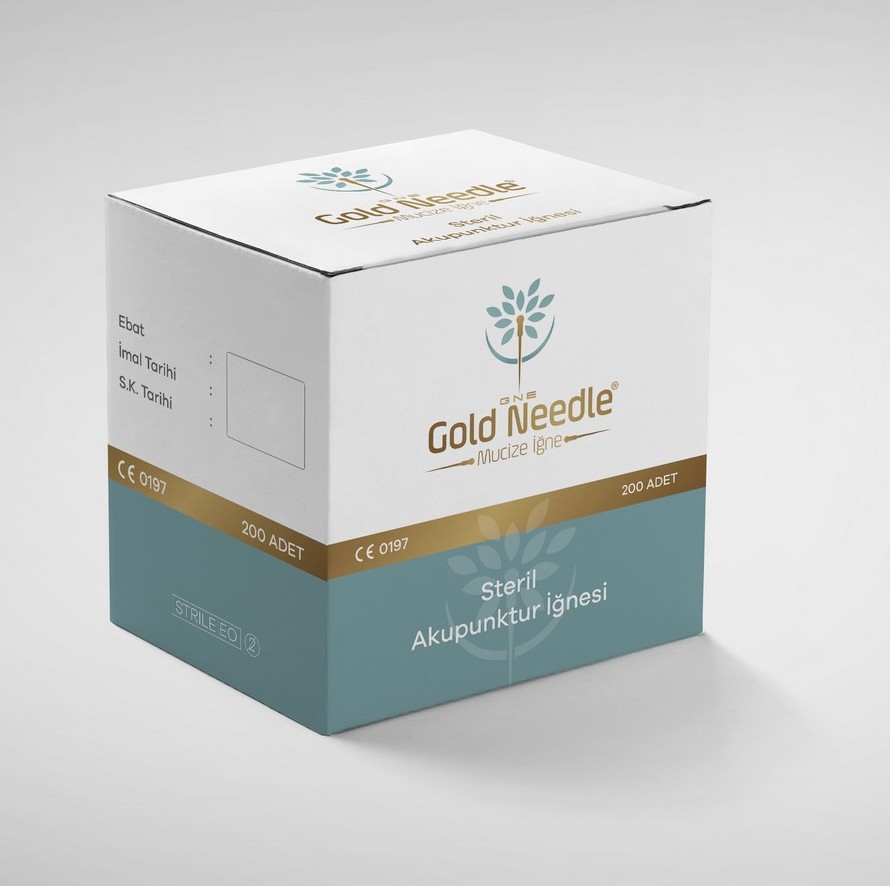 Gold Needle Steril Akupunktur İğnesi 0,16*7MM 200 ADET