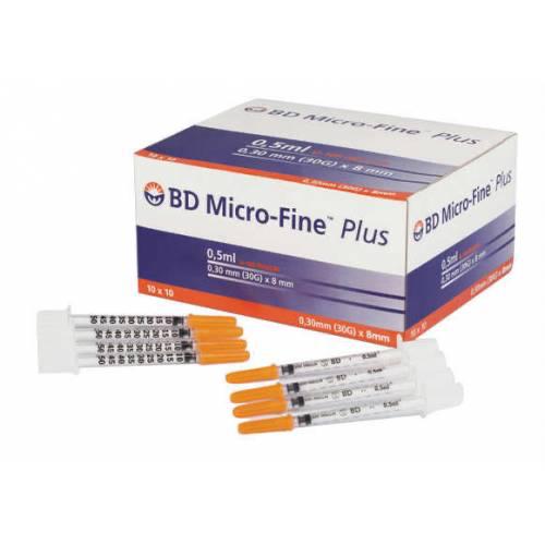 BD Micro-Fine Plus 0.5 ML [50] ADET Enjektör İnsülin (30G x 8mm)