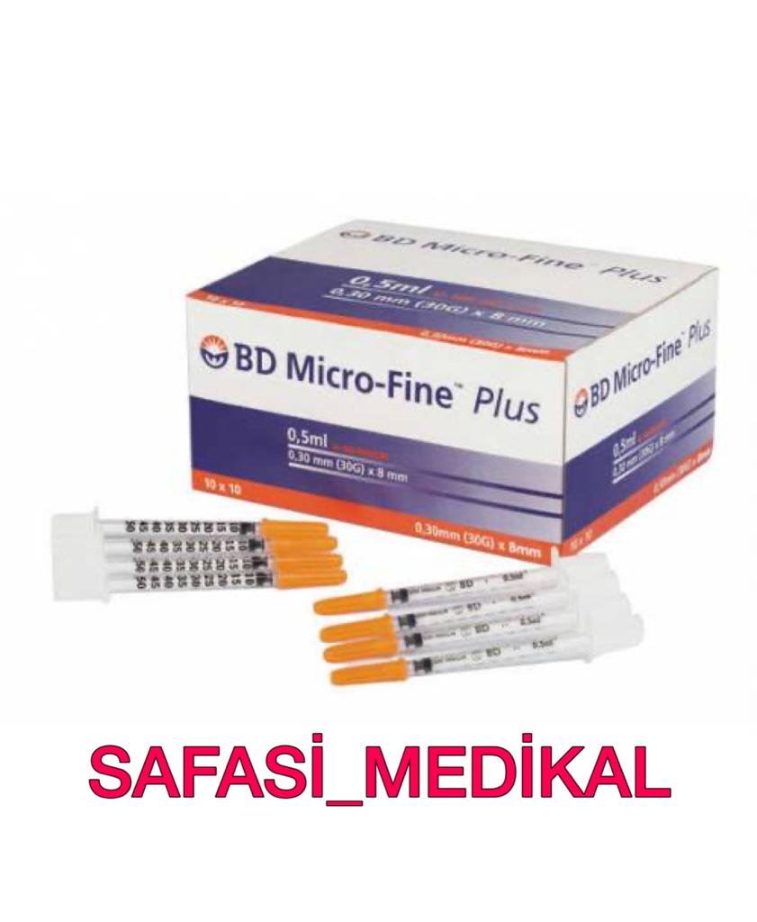 BD Micro-Fine Plus İnsülin İğnesi 0,5 ml [100] Adet