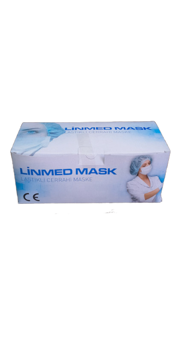 LİNMED MASK 3 Katlı Burun TELLİ Cerrahi Maske