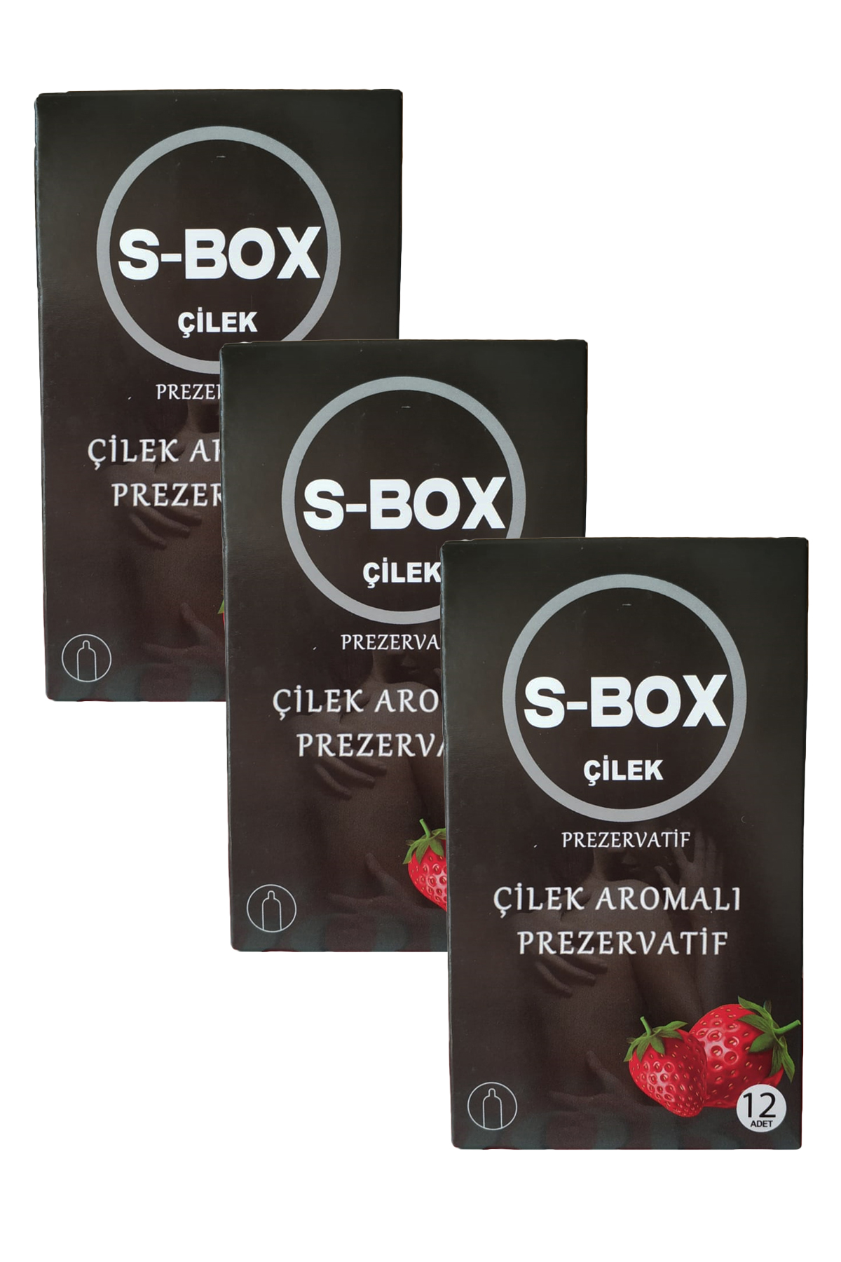 Çilek Aromalı Prezervatif S-Box Feel Condom 36 Adet