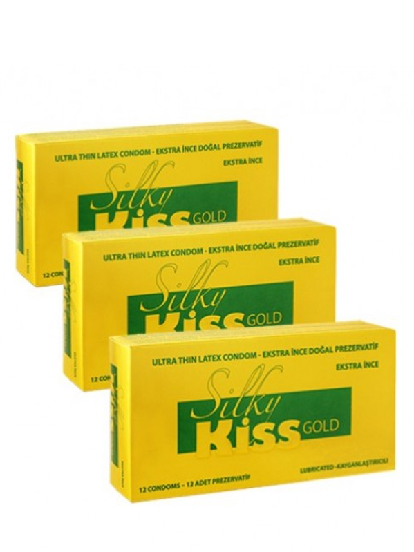 Silky Kiss Prezervatif Gold Ekstra İnce (36 Adet)