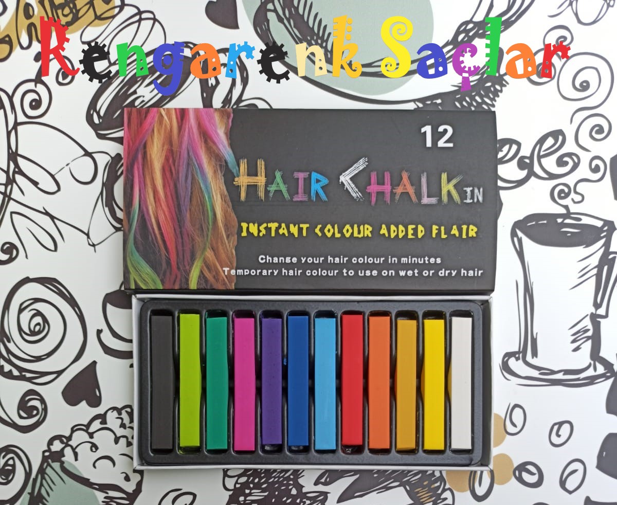 Hair Chalk Saç Tebeşiri ( 12 Renk )