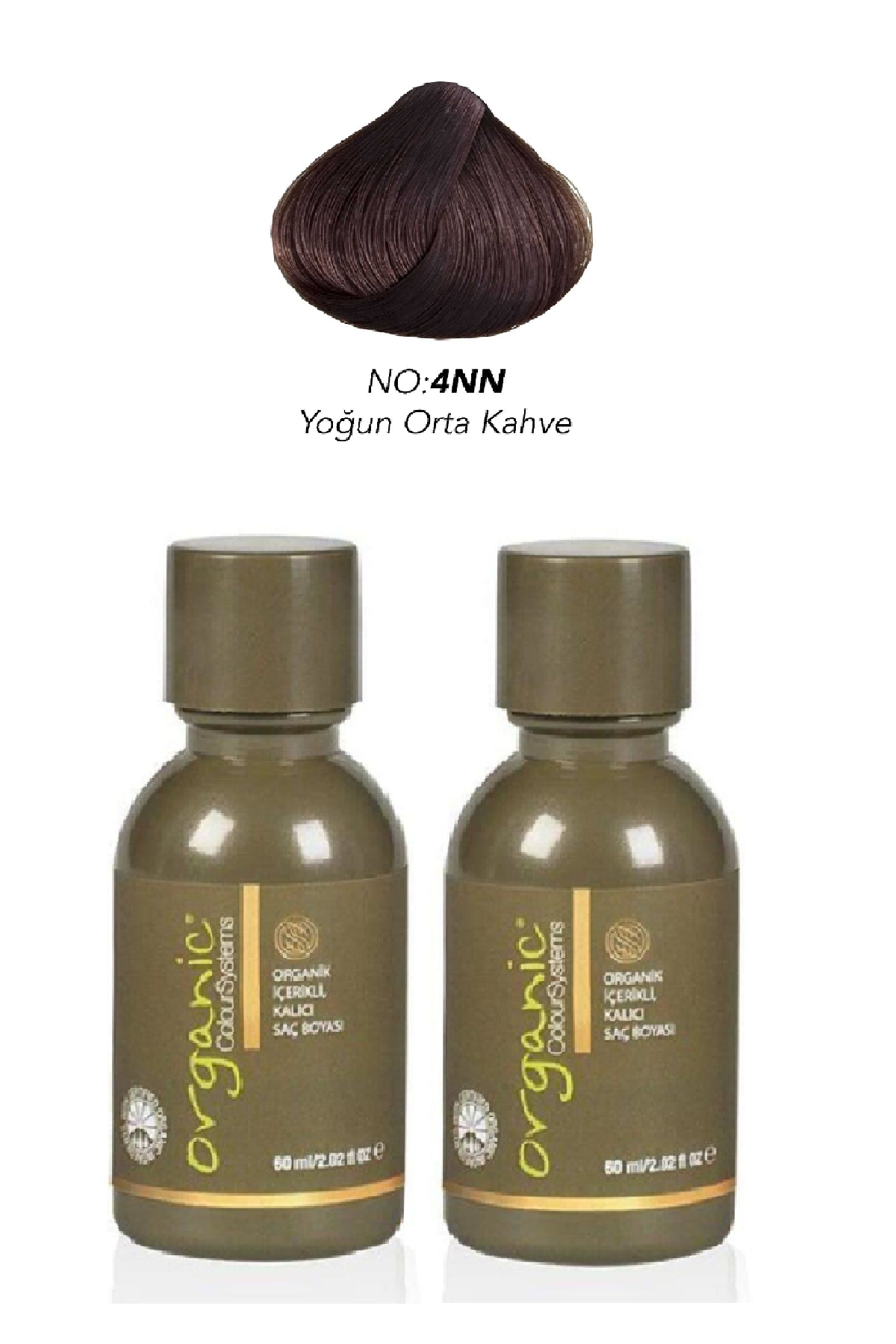 Organic Colour Systems 4NN  Saç Boyası 60 ml X 2 Adet