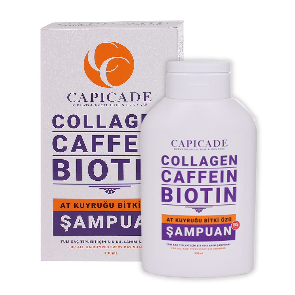Capicade Collagen Caffein Biotin Sık Kullanım Şampuanı 300ml