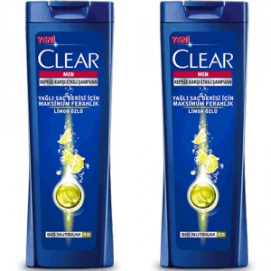 Clear Men Şampuan Yağlı Saç Derisi İçin 600 ml x 2 Adet