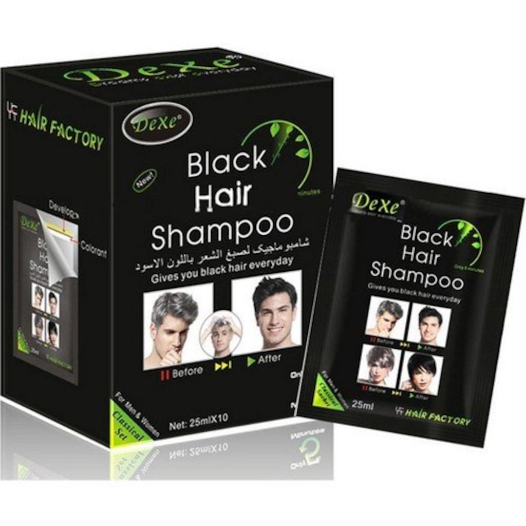 Dexe Saç Siyahlaştırıcı Şampuan 10 x 25 ML