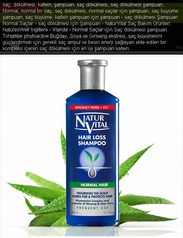Natur Vital Hair Loss Saç Dökülmesine Karşı Şampuan 300 ML Fiyatları ve