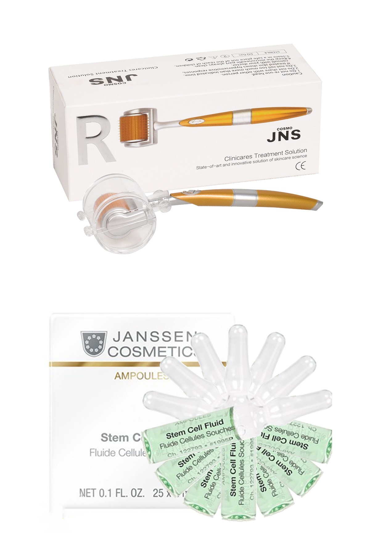 JANSSEN Stem Cell Fluid & Dermaroller Cilt Bakım Paketi 7+1 Adet