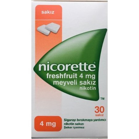 Nicorette 4 Mg Meyveli Sakız 30 Tb
