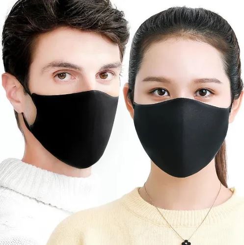 Yıkanabilir Nano Kumaş Koruyucu Toz Maskesi Siyah Maske