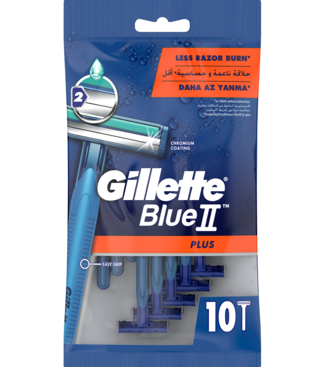 Gillette Blue2 Plus Kullan-At Tıraş Bıçağı 10'lu