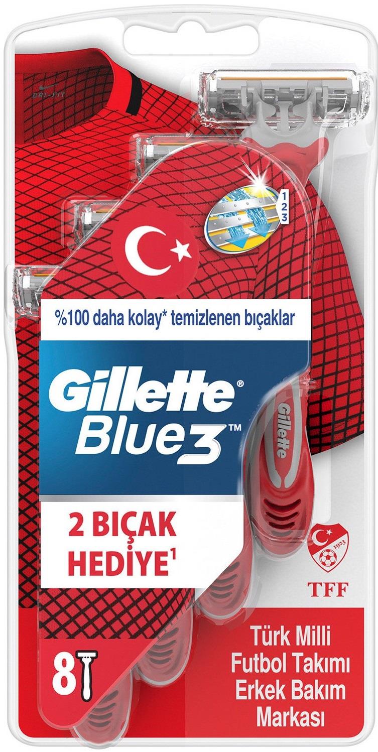 Gillette Blue3 Milli Takım Kullan-At Tıraş Bıçağı 8li