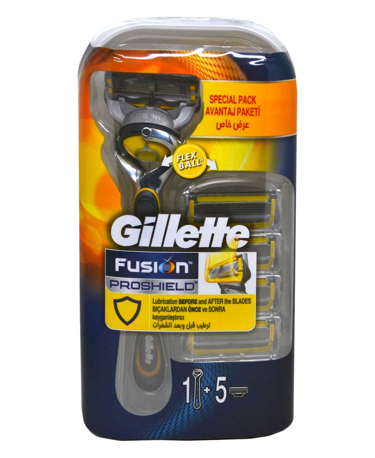 Gillette Fusion 5 Proshield Tıraş Makinesi + 5 Yedek Bıçak