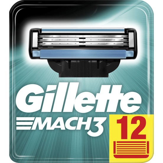 Gillette Mach 3 Yedek Tıraş Bıçağı 12'li