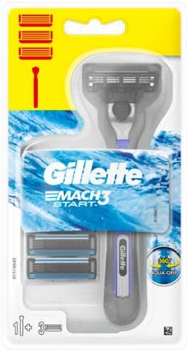 Gillette Mach3 Start Tıraş Makinesi 3 Yedek Hediyeli