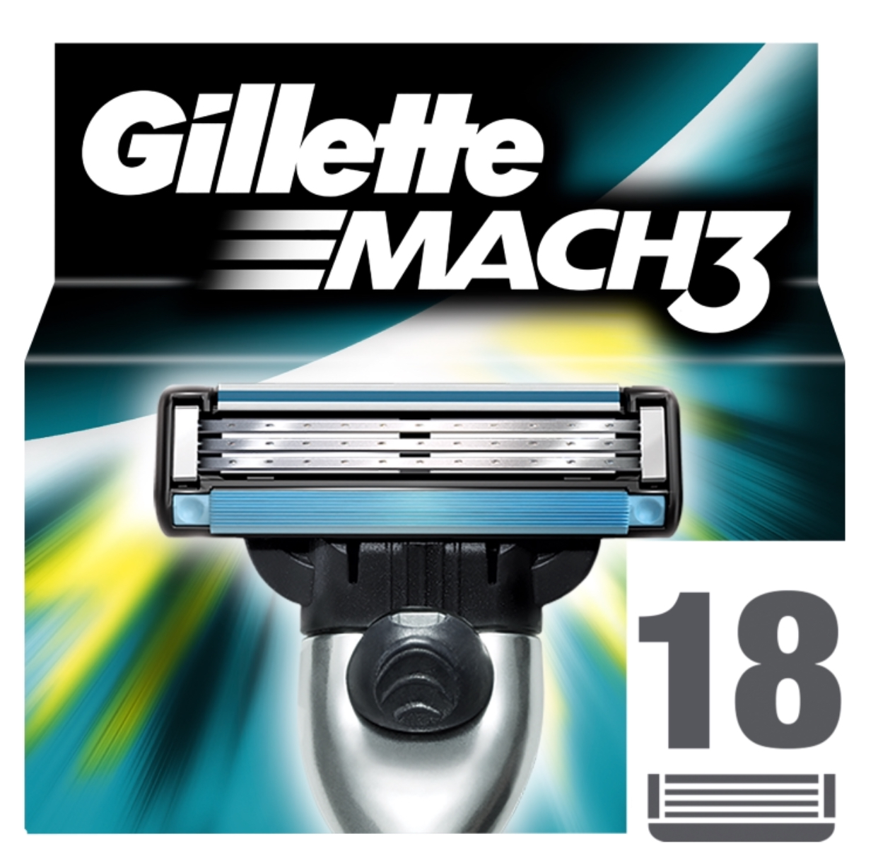 Gillette Mach3 Yedek Tıraş Bıçağı 18'li Karton Paket