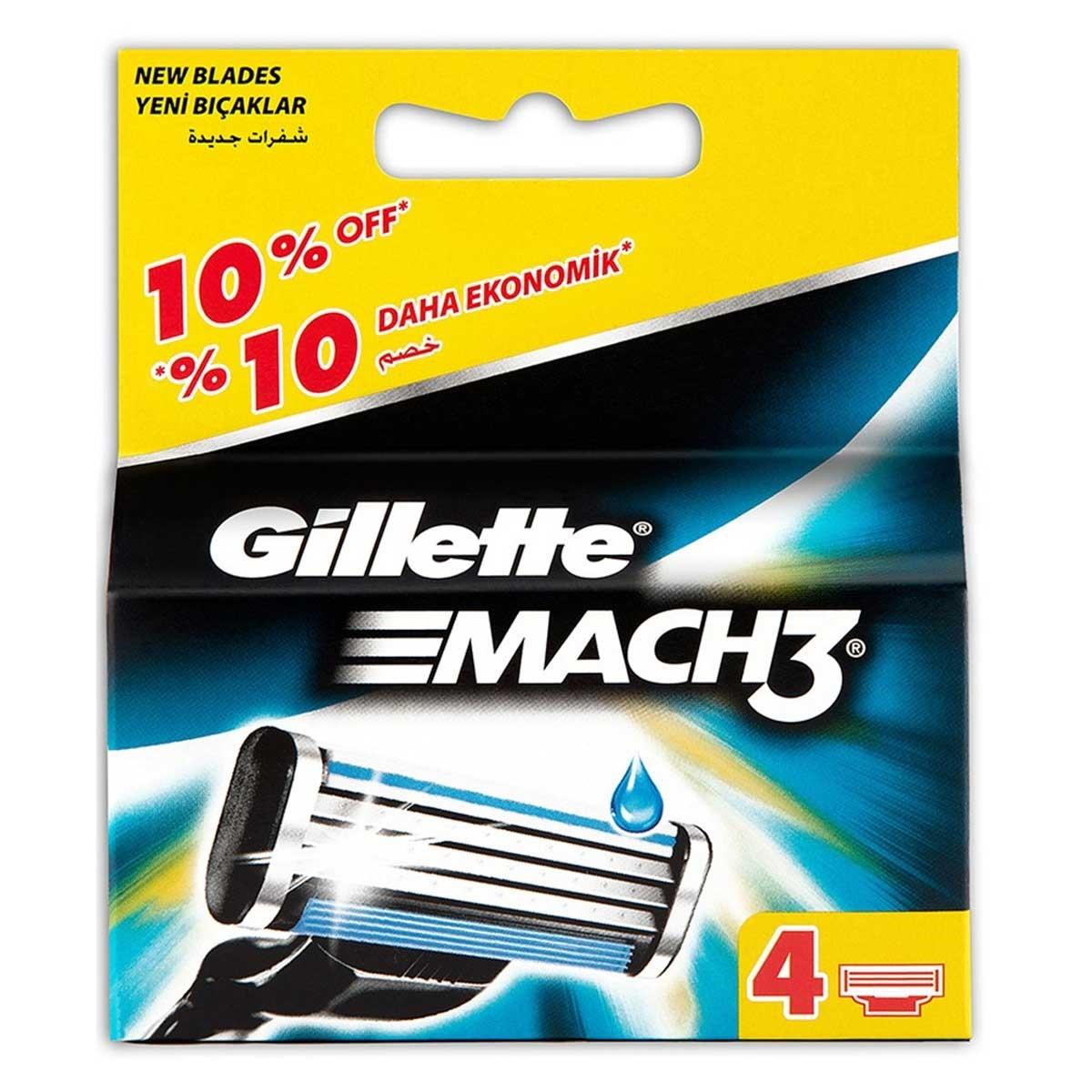 Gillette Mach3 Yedek Tıraş Bıçağı 4 lü