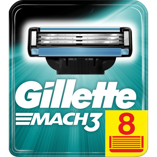 Gillette Mach3 Yedek Tıraş Bıçağı 8'li