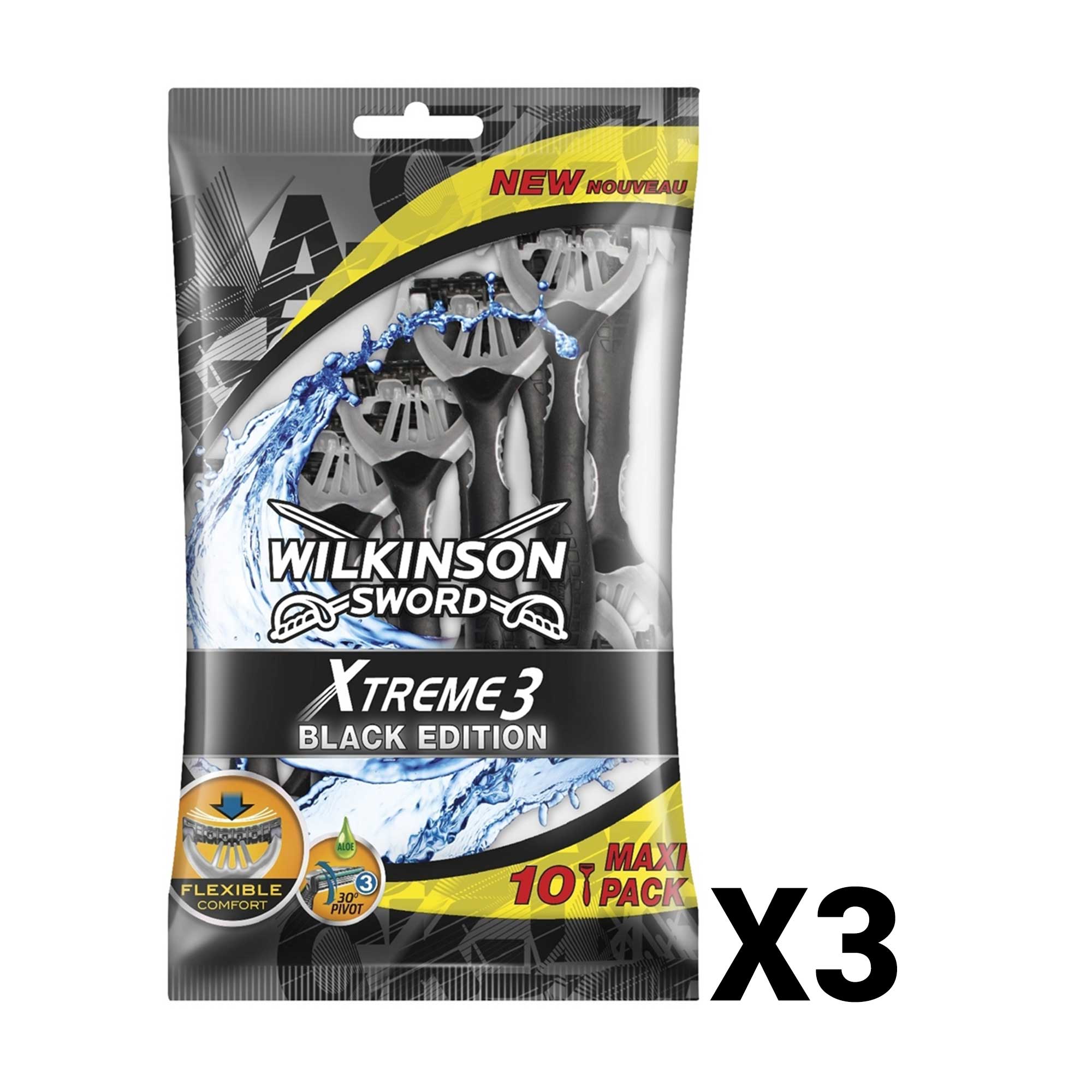 Wilkinson Xtreme3 Black 10'lu Tıraş Bıçağı X 3