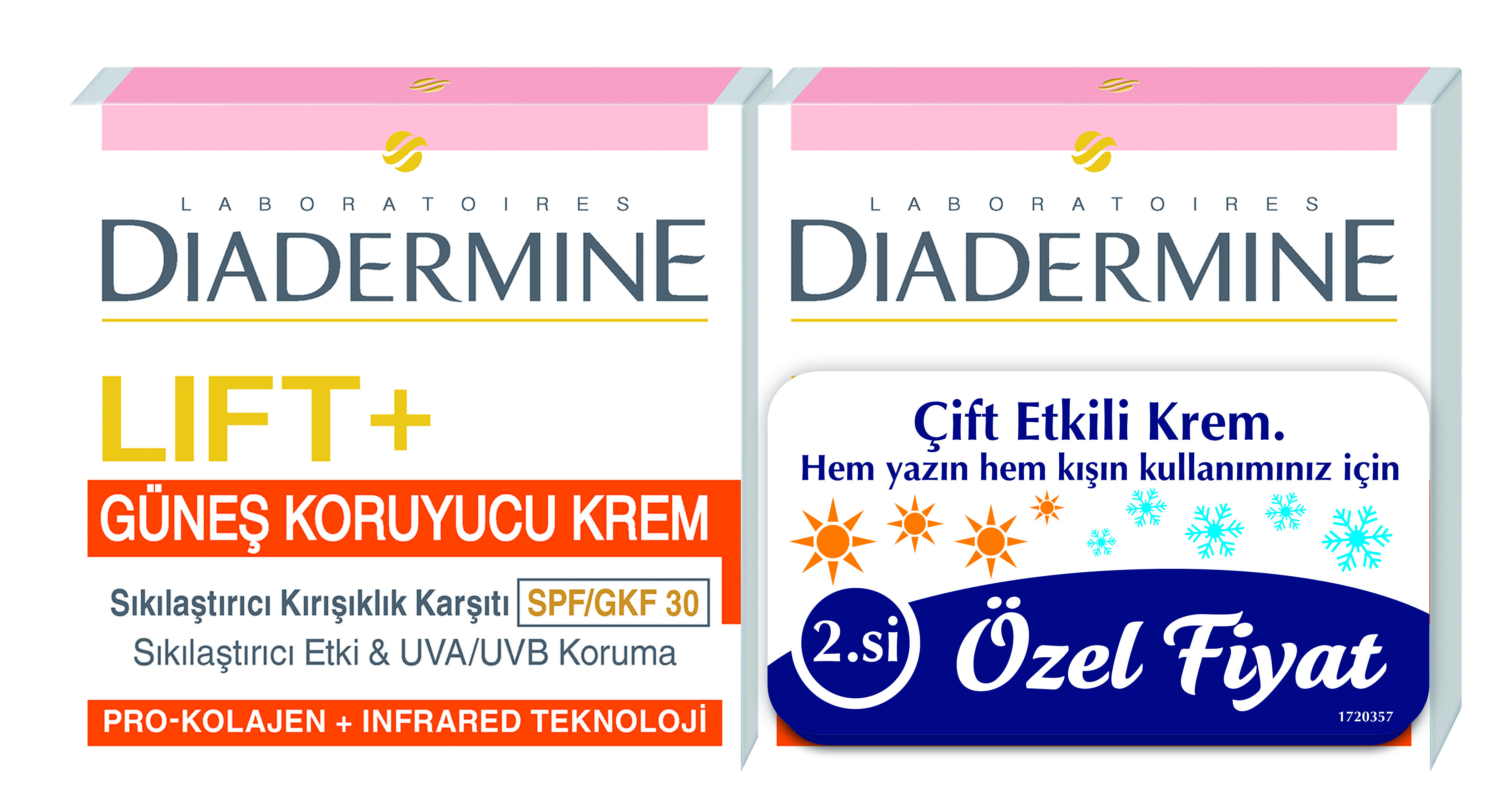 Diadermine Lift+ Sun Protect 2'li